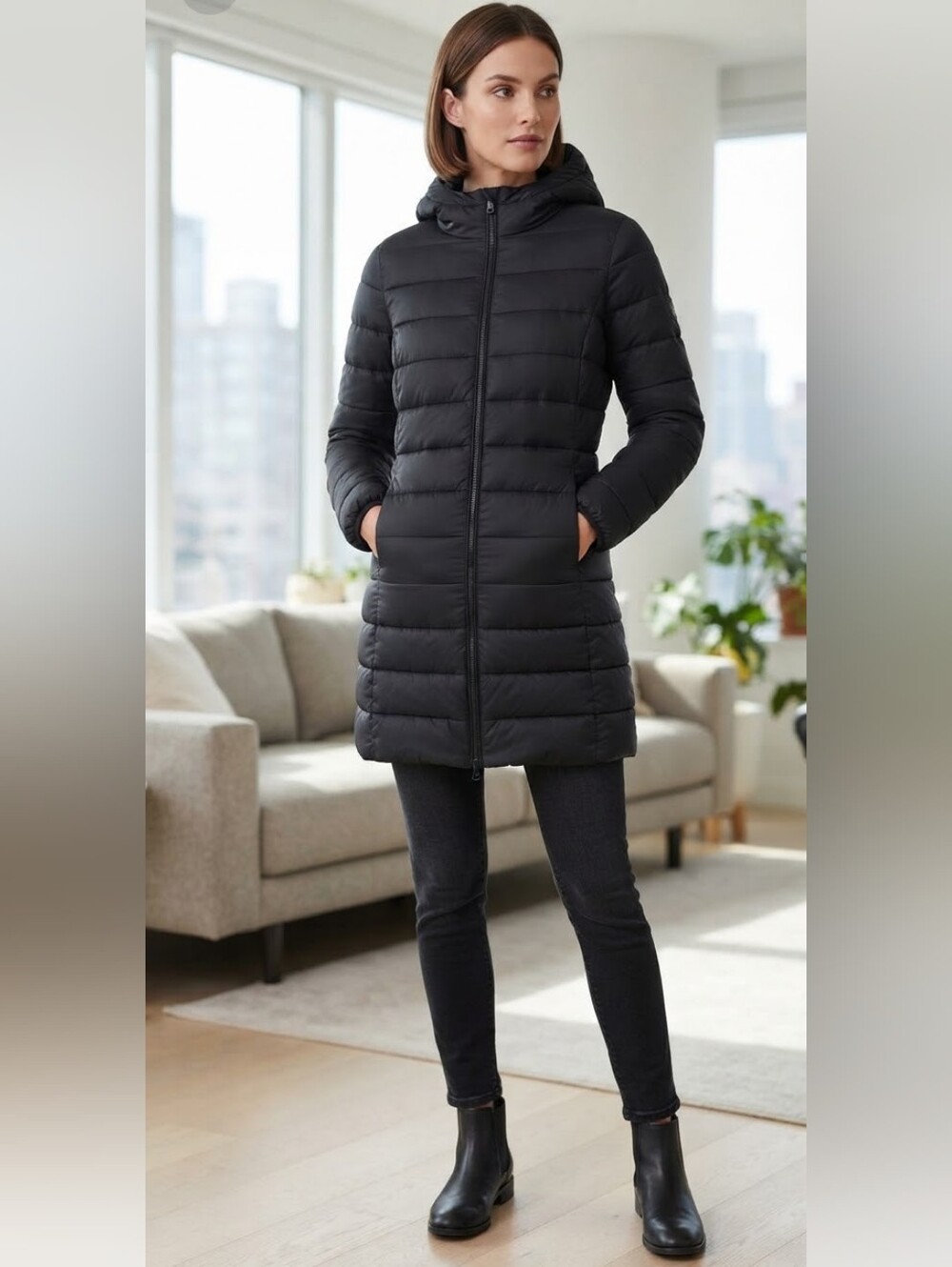 Brave Soul Black Puffer Jacket